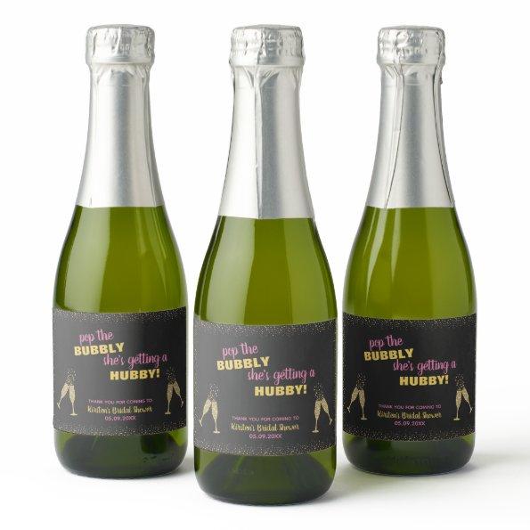 Mini Sparkling Wine Label Bridal Bubbly Shower Fav