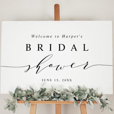 Minimal Black and White  Welcome Sign