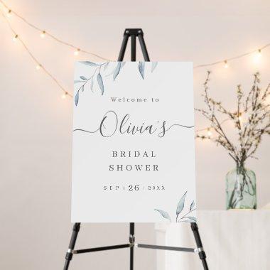minimal blue greenery  welcome sign