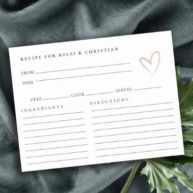 Minimal Blush Heart  Recipe Request Post