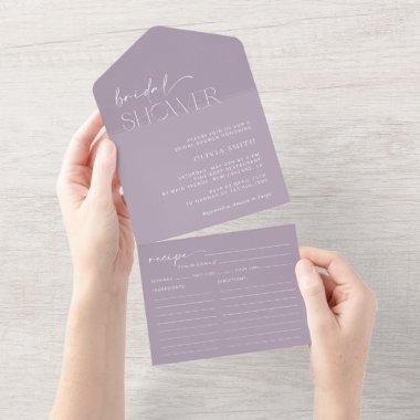 Minimal Boho, Modern, Lavender,  All In One