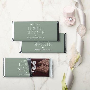 Minimal Boho, Modern, Sage Green,  Hershey Bar Favors
