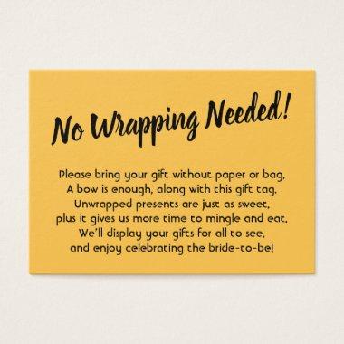 Minimal Bridal No Wrap Shower Apricot Gift Invitations