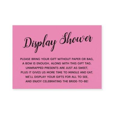 Minimal Bright Pink No Wrap  Gift Enclosure