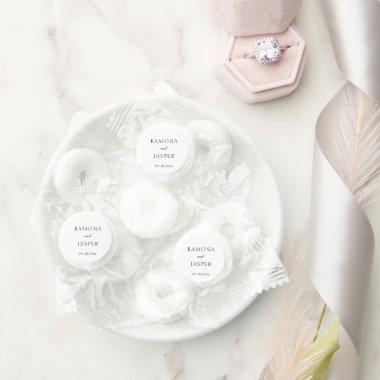 Minimal Classic Formal Elegant Modern Wedding Life Saver® Mints