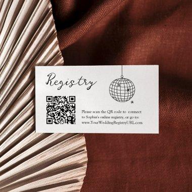 Minimal Disco Ball  QR Code Registry Enclosure
