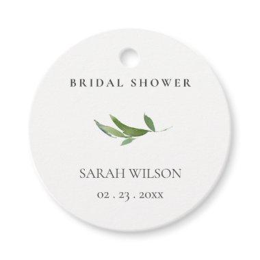 Minimal Foliage Greenery Leafy  Favor Tags