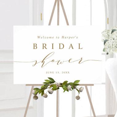 Minimal Gold Script  Welcome Foam Board
