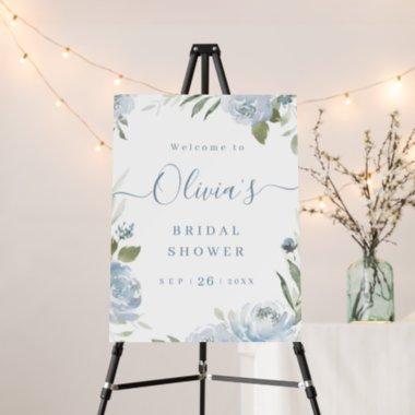Minimal greenery bridal shower welcome sign