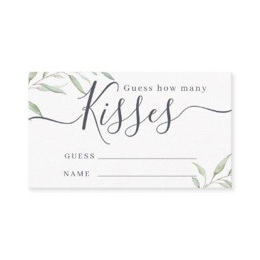 Minimal greenery guess how many kisses game enclos enclosure
