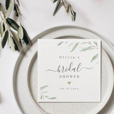 Minimal greenery rustic  party napkin
