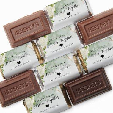 Minimal Greenery Wedding Bridal Favor Chocolate