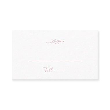 Minimal Leaf | Blush Pink Flat Wedding Place