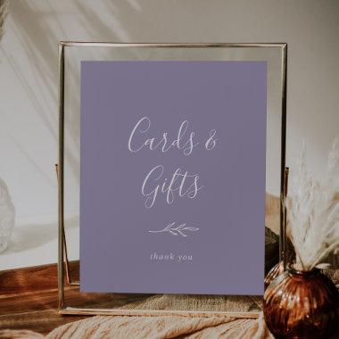 Minimal Leaf | Lavender  and Gifts Poster