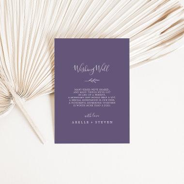 Minimal Leaf | Plum Purple Wedding Wishing Well Enclosure