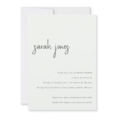 Minimal Modern Black White Script