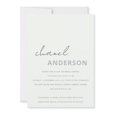 Minimal Modern Black White Script