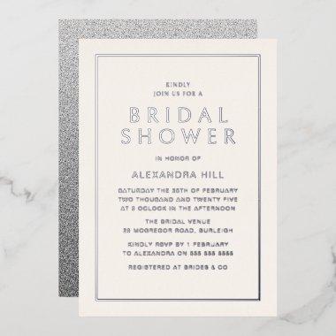 Minimal Modern  Silver Foil