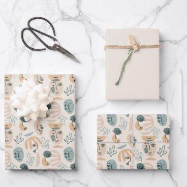 Minimal Modern Wrapping Paper Sheets