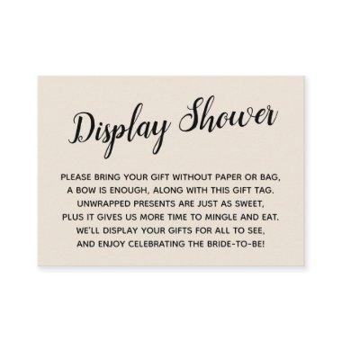 Minimal Natural Cream No Wrap  Gift Enclosure