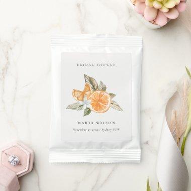 Minimal Orange Foliage Boho Foliage  Lemonade Drink Mix