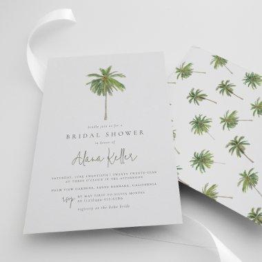 Minimal Palm Tree Tropical Boho