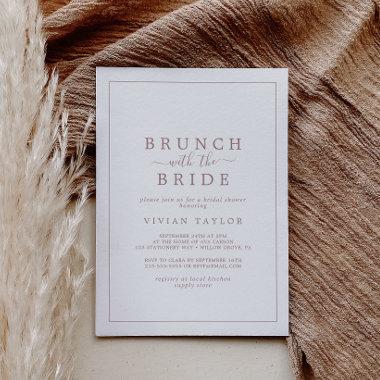 Minimal Rose Gold Brunch with Bride