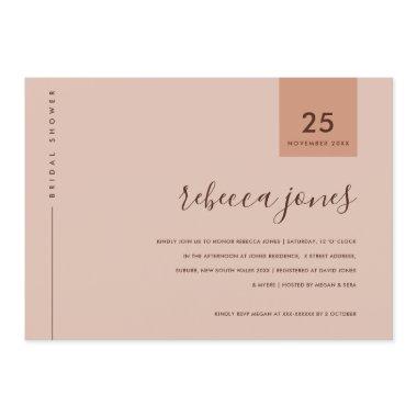 MINIMAL RUST PINK PEACH TYPOGRAPHY