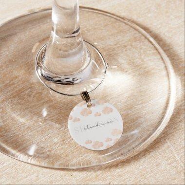 Minimal She's On cloud 9  Dreamy  Wine Charm
