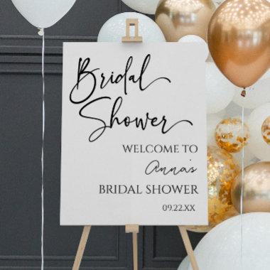 Minimal Simple Modern Bridal Shower Welcome Sign