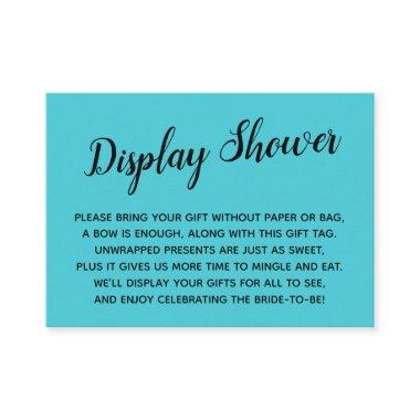 Minimal Turquoise No Wrap  Gift