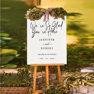 Minimal Wedding Welcome Sign | Elegant Welcome