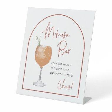 Minimalist Arch Mimosa Bar Table Sign