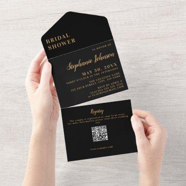 Minimalist Black and Gold  All In One