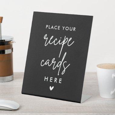 Minimalist Black Recipe Invitations Here Sign