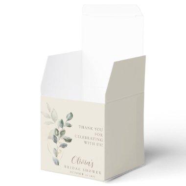 Minimalist Boho Gold Greenery  Favor Boxes