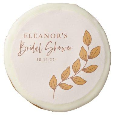 Minimalist Boho Retro Vine  Custom Sugar Cookie