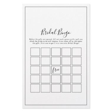 Minimalist Bridal Bingo Game Flyer
