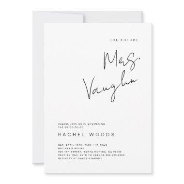 Minimalist , Simple Invite