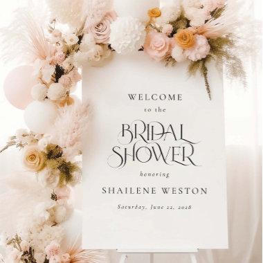 Minimalist Bridal Shower Welcome Event Sign