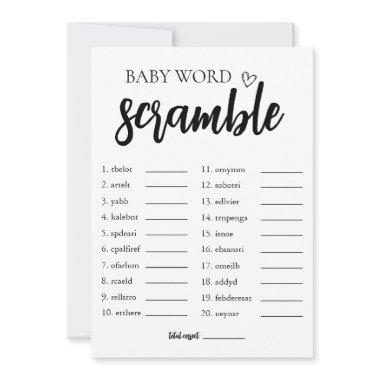 Minimalist  Word Scramble Game