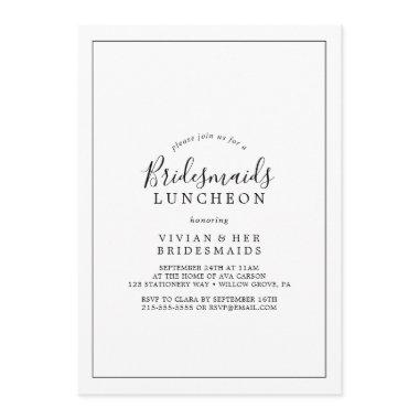 Minimalist Bridesmaids Luncheon Invitations