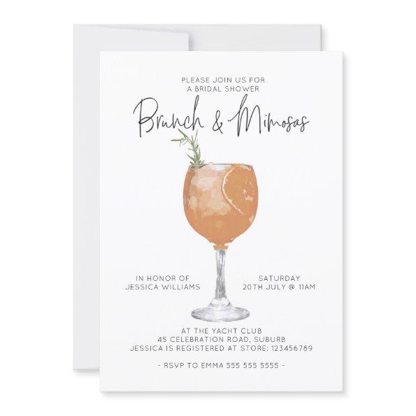 Minimalist Brunch & Mimosas Cocktail