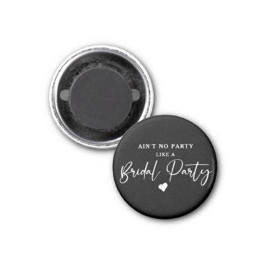 Minimalist Calligraphy Bridal Party Magnet