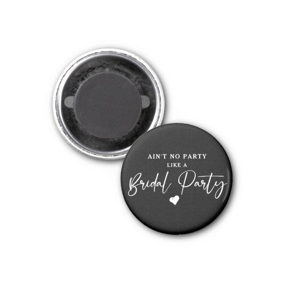 Minimalist Calligraphy Bridal Party Magnet