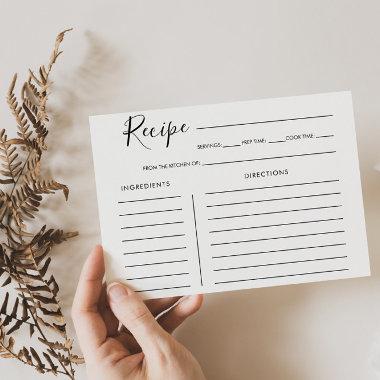 Minimalist Calligraphy  Recipe