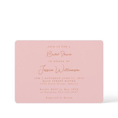 Minimalist Calligraphy Cute Pink