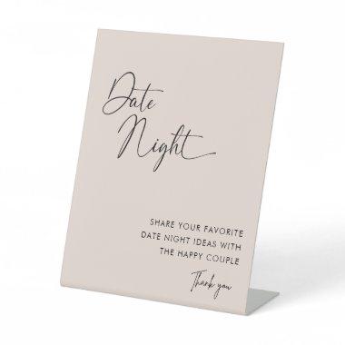 Minimalist Calligraphy Date Night Ideas Sign