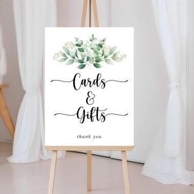 Minimalist Calligraphy Eucalyptus Invitations and Gifts Poster