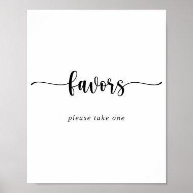 Minimalist Calligraphy Favors Sign